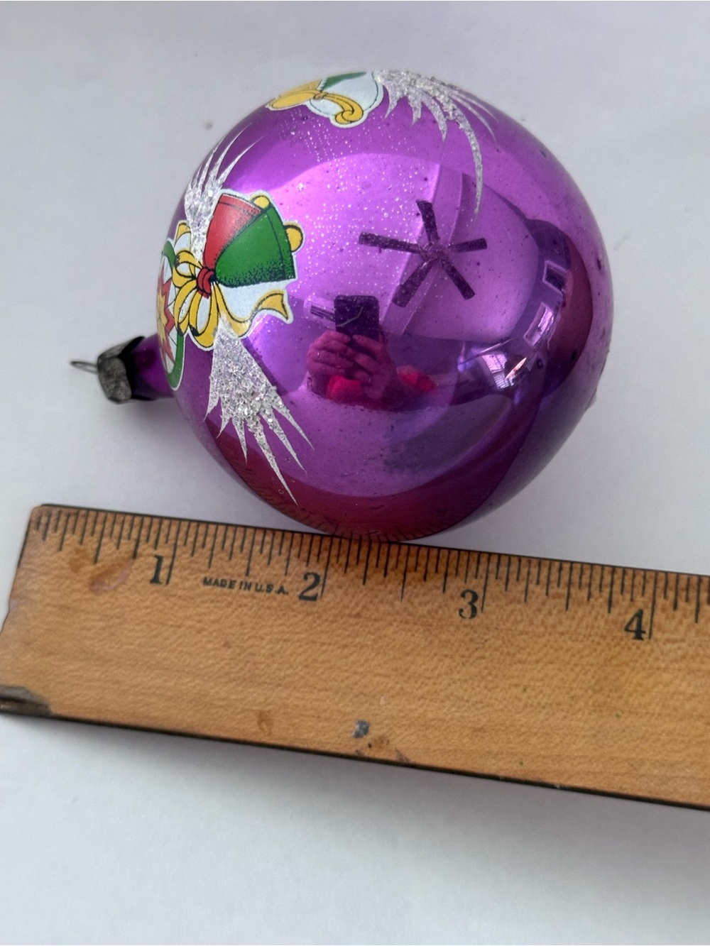 VINTAGE RUSSIAN ORNAMENT PURPLE - Picture 5 of 5
